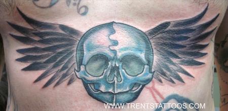 Trent Edwards - fetal skull and wings 